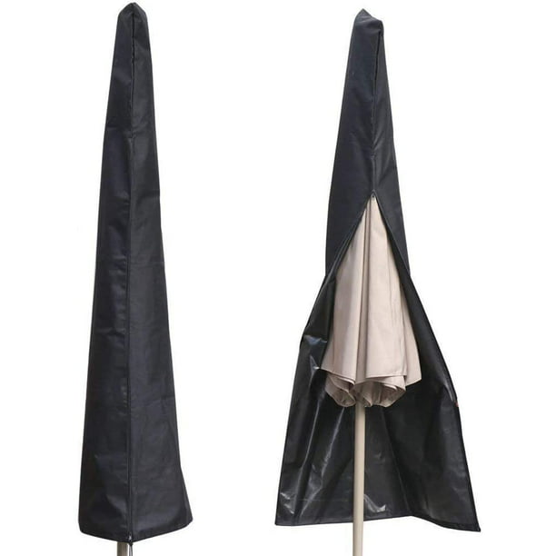 Waterproof UV-Resistant Patio Umbrella Zipper Cover fit 6ft to 10ft Canopy Patio 